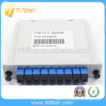 1 * 8 PLC SC / UPC fibra óptica plc insertar divisor